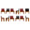 Monk Chairs by Afra & Tobia Scarpa for Molteni, 1973, Set of 12, Image 1