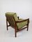 Vintage Armchair in Green Olive Velvet, 1970s, Image 7