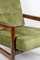 Vintage Armchair in Green Olive Velvet, 1970s 2