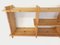 Vintage Pine Wall Shelf in the style of Maison Regain, 1980s 1