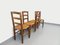 Vintage Brutalist Wooden and Straw Chairs, 1960s, Set of 4 15