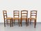 Vintage Brutalist Wooden and Straw Chairs, 1960s, Set of 4, Image 19