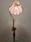 Lampada da terra Liberty con tavolino e paralume in vetro a forma di tulipano, anni '80, Immagine 16
