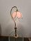 Liberty Stehlampe mit Couchtisch & Tulpenförmigem Glas Lampenschirm, 1980er 17