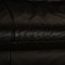 Sofá de tres plazas de cuero negro de Koinor Rossini, Imagen 4