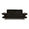 Leather Three Seater Black Sofa from Koinor Rossini 1