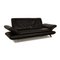 Leather Three Seater Black Sofa from Koinor Rossini, Image 8