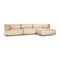 Fendi Soho Element Fabric Corner Sofa Beige Module Recamiere Right Sofa Couch New Cover by Toan Nguyen 1