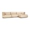 Fendi Soho Element Fabric Corner Sofa Beige Module Recamiere Right Sofa Couch New Cover by Toan Nguyen, Image 1
