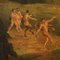 French Artist, Scene of Nymphs and Satyrs at the Bath, Oil on Canvas, 1890s, Framed 10