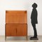 Vintage Schreibtisch aus Teak, Furnier & Messing, 1960er 2