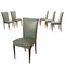 Chairs in Leatherette & Wood, Italy, 1950s, Set of 6 1