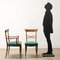 Vintage Stühle aus Kunstleder & Holz, Italien, 1950er, 8 . Set 2