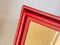 French Red Stitched Leather Picture Frame, 1940 6