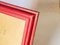 French Red Stitched Leather Picture Frame, 1940, Image 5