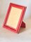 French Red Stitched Leather Picture Frame, 1940 8