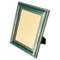 Vintage French Green Stitched Leather Picture Frame, 1940 1
