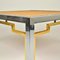 Italian Coffee Tables with Bamboo Top, Chrome and Gilded Brass Frame, 1970s, Set of 2 8