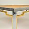 Italian Coffee Tables with Bamboo Top, Chrome and Gilded Brass Frame, 1970s, Set of 2, Image 8