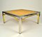 Italian Coffee Tables with Bamboo Top, Chrome and Gilded Brass Frame, 1970s, Set of 2 6