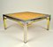 Italian Coffee Tables with Bamboo Top, Chrome and Gilded Brass Frame, 1970s, Set of 2, Image 6