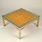 Italian Coffee Tables with Bamboo Top, Chrome and Gilded Brass Frame, 1970s, Set of 2 5