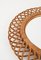 Oval Mirror in Rattan, Wicker & Bamboo, French Riviera, Italy, 1960s, Image 5