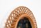 Oval Mirror in Rattan, Wicker & Bamboo, French Riviera, Italy, 1960s 7