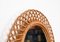 Oval Mirror in Rattan, Wicker & Bamboo, French Riviera, Italy, 1960s, Image 7