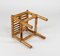 Mid-Century Stool or Pouf in Bamboo and Rattan, Italy, 1970s, Image 11
