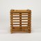 Mid-Century Stool or Pouf in Bamboo and Rattan, Italy, 1970s, Image 10
