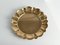 Hollywood Regency Round Brass Tray by Firma Lars Holmström, Sweden, 1940s 2