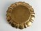 Hollywood Regency Round Brass Tray by Firma Lars Holmström, Sweden, 1940s 5