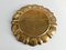 Hollywood Regency Round Brass Tray by Firma Lars Holmström, Sweden, 1940s 4