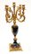 French Clock Set Garniture Candelabras in Floral Porcelain, Set of 3 10