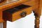 Victorian Oak Side Table Desk on Turned Legs 2