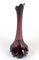 20th Century Bordeaux Red Murano Glass Long Neck Vase, Italy, 1970s 5