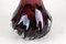 20th Century Bordeaux Red Murano Glass Long Neck Vase, Italy, 1970s, Image 3