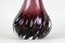 20th Century Bordeaux Red Murano Glass Long Neck Vase, Italy, 1970s 10