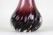 20th Century Bordeaux Red Murano Glass Long Neck Vase, Italy, 1970s, Image 10