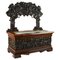 19th Century French Chest Bench with Chestnut Tree Motif, France, 1900s 1