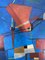 Jean Billecocq, Composición abstracta geométrica, siglo XX, óleo sobre lienzo, Imagen 5