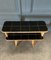 Coffee Table in Rattan and Black Ceramic Tiles, 1960s 2