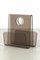 Vintage Magazine Holder Smoked Acrylic Glass, Image 1