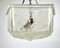 Lámpara de araña Art Déco de latón y vidrio, Francia, años 30, Imagen 7