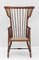 French Arts and Crafts High Back Spindle Wood Winged Armchair, 1900s 8