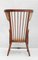 French Arts and Crafts High Back Spindle Wood Winged Armchair, 1900s, Image 3