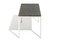 T-Angle Beistelltisch mit Marmorplatte im Stil von Florence Knoll 3