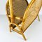 Vintage Bamboo and Vienna Straw Magazine Rack, 1960s, Image 3