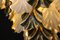 Großer Glas Kronleuchter mit Perlmuttfarbenem Muranoglas & Golden Golden, 2000 13